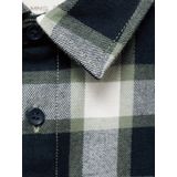 MANGO KIDS - THEOB - Overhemd - Navy - Olijfgroen - Wit - Geruit - Lange Mouw