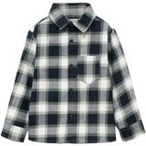 MANGO KIDS - THEOB - Overhemd - Navy - Olijfgroen - Wit - Geruit - Lange Mouw