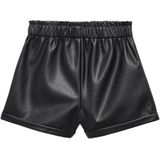 Mango Kids - Casual Short - Zwart - Imitatieleren Korte Broek