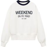 MANGO KIDS - WEEKEND - Sweatshirt - Zwart - Losse Pasvorm