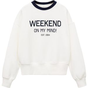 MANGO KIDS - WEEKEND - Sweatshirt - Zwart - Losse Pasvorm