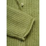 Mango Kids - Grof Gebreid Vest - Groen