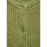 Mango Kids - Grof Gebreid Vest - Groen