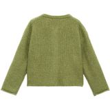 Mango Kids - Grof Gebreid Vest - Groen