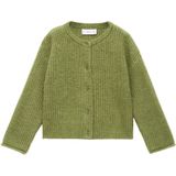 Mango Kids - Grof Gebreid Vest - Groen