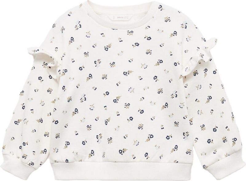 MANGO KIDS - Sweatshirt - Navy - Olijfgroen - Offwhite - Lange Mouw - Normale Pasvorm