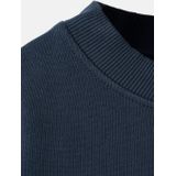 Mango - Kids Sweater - Effen - Ronde Hals - Geribbelde Boorden