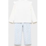 Mango - Kids Pyjama - Lange Mouwen - Ronde Hals - Elastische Tailleband