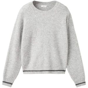 MANGO TEEN - Fijn Gebreide Trui - Lichtgrijs