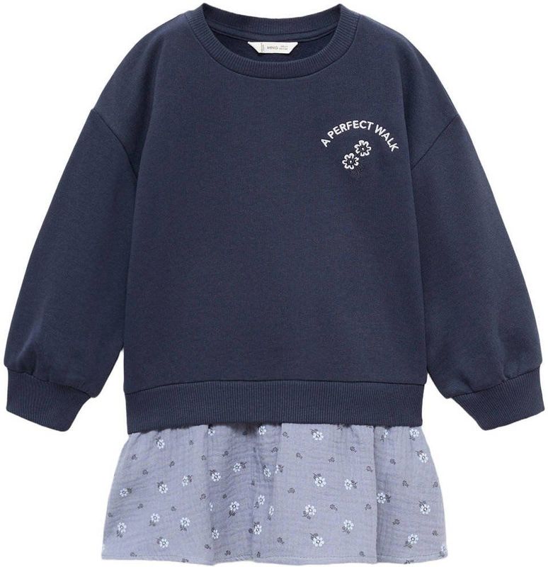 Mango - Kids - Jurk - Katoen - Korte Mouwen