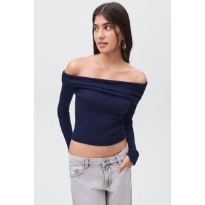MANGO TEEN - Top - Off-shoulder - Lange Mouwen