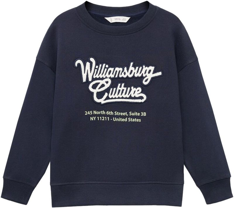 MANGO KIDS - WILLI - Sweatshirt - Navy / Wit