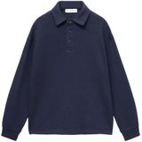Mango Kids - Sweater - Katoen - Met Polokraag - Lange Mouwen