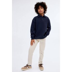 Mango Kids - Sweater - Katoen - Met Polokraag - Lange Mouwen