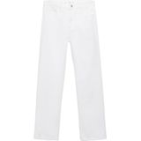 Mango - Straight Leg Jeans - Wit