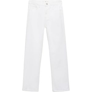 Mango - Straight Leg Jeans - Wit