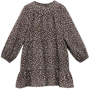 Mango Kids - A-lijn Jurk - Donkerbruin