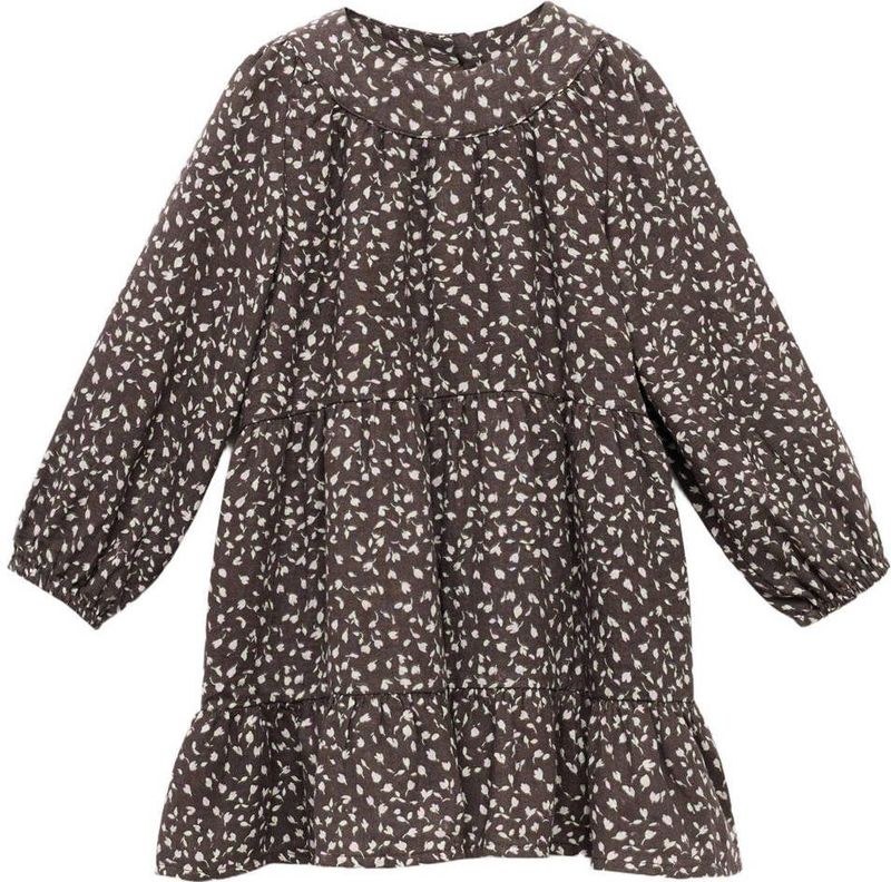 Mango Kids - A-lijn Jurk - Donkerbruin