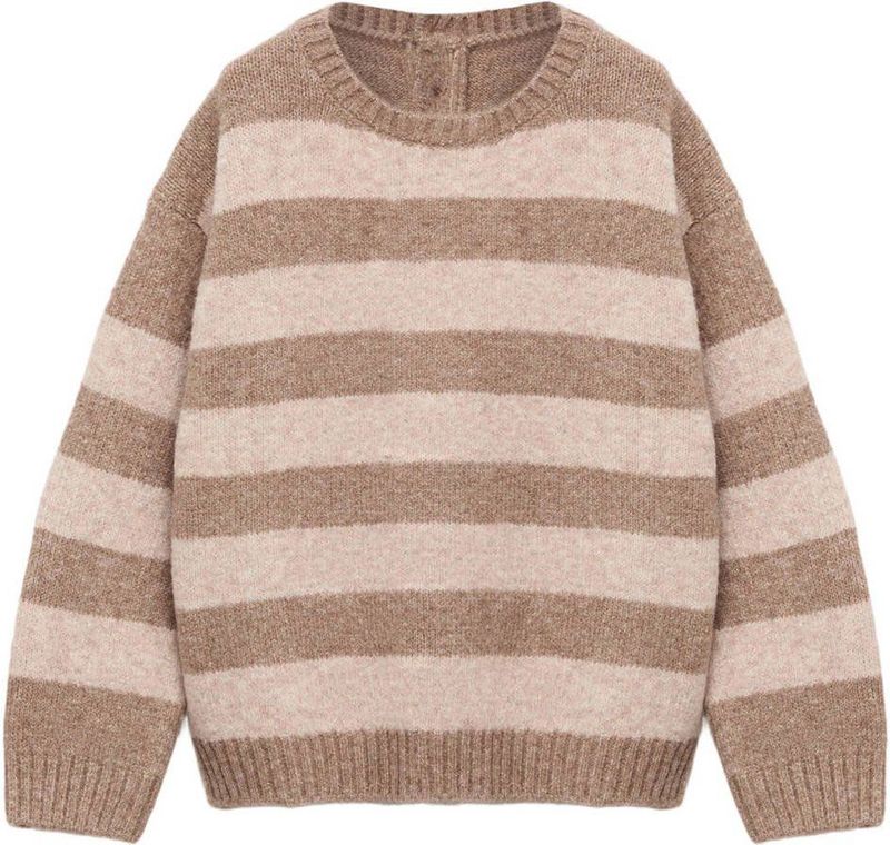 Mango Kids - Gebreide Trui - Met Strepen - Ronde Hals