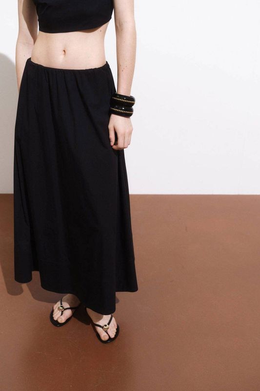 MANGO Rok 'CRETA'  zwart