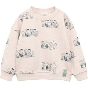 MANGO KIDS - SNAOP - Sweatshirt - Beige - Lange Mouw