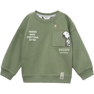 MANGO KIDS - Sweatshirt - Olijfgroen - Lange Mouw