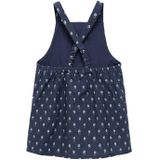 Mango - Kids - Jurk - Mouwloos - 100% Katoen - Vierkante Hals