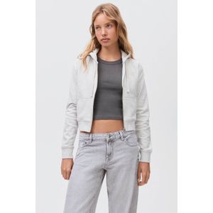 MANGO TEEN sweatvest grijs