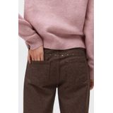 MANGO TEEN - Donkerbruin - Jeans - Low Waist - Straight Leg - Panterprint