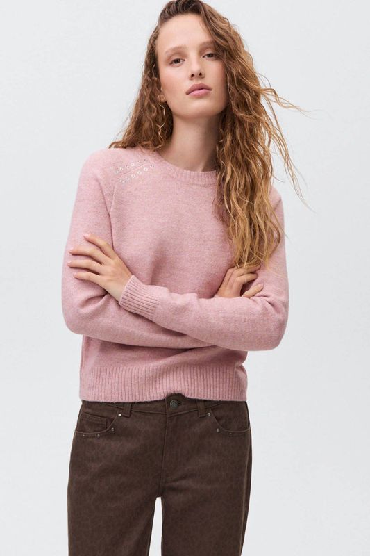 MANGO TEEN - Gebreide Trui - Lichtroze