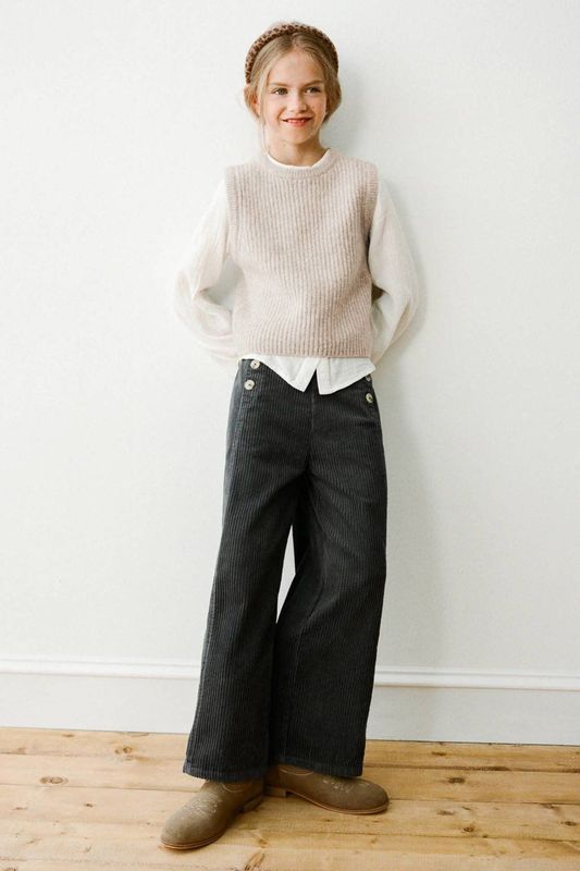 Mango Kids - Corduroy Broek - Ribbroeken