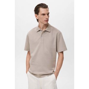 Mango Man - Relaxed Polo - Taupe - Poloshirt