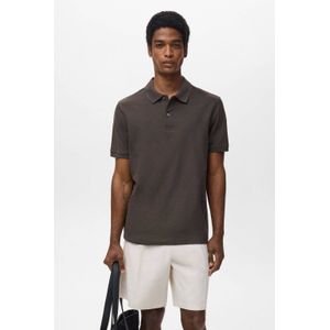 Mango Man - Regular Polo - Donkerbruin