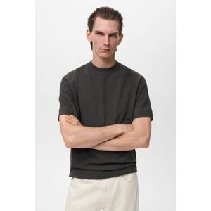 Mango Man - Regular T-shirt - Antraciet