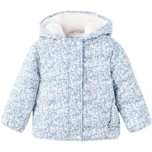 MANGO KIDS - Lirio - Winterjas - Lichtblauw - Met Capuchon - Warm Gevoerd