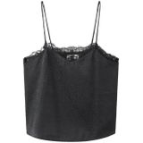 MANGO TEEN - Top - Panterprint - Spaghettibandjes - Kanten Details