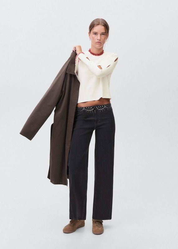 MANGO TEEN - Longsleeve - Katoen - Effen Print