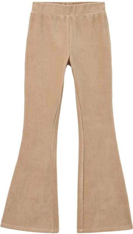 Mango Kids - Corduroy Casual Broek - Beige - Flared Model