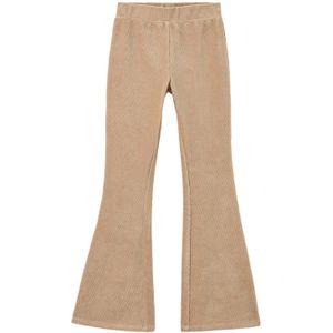 Mango Kids - Corduroy Casual Broek - Beige - Flared Model