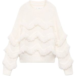 Mango Kids - Trui - Effen Kleur - Lange Mouwen - Gebreide Textuur