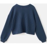 MANGO KIDS - Shirt - Marine - Lange Mouw - Ronde Hals - Normale Pasvorm