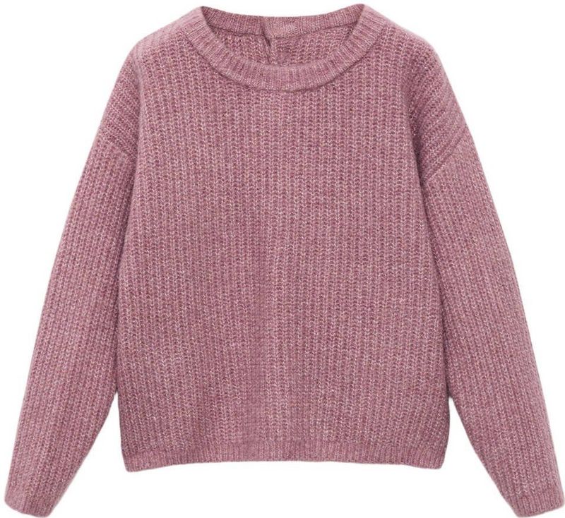 Mango Kids - Trui - Grof Gebreide Structuur - Ronde Hals - Polyester