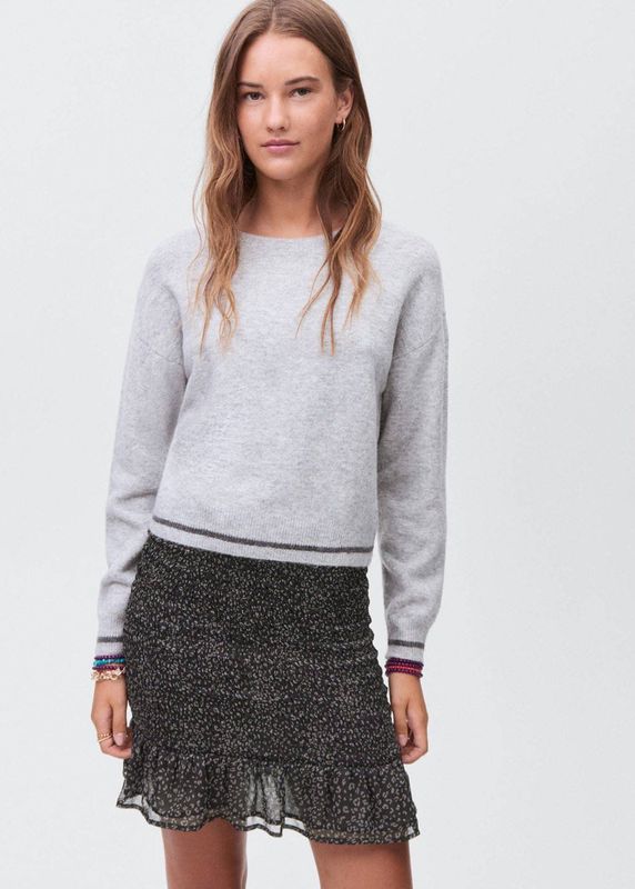 MANGO TEEN - Rok - Vrolijke Print - Polyester - Elastische Tailleband