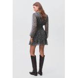 MANGO TEEN - Jurk - Vrolijke Print - Lange Ballonmouwen - V-hals