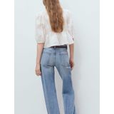 Mango - Blousetop - Wit - Broderie