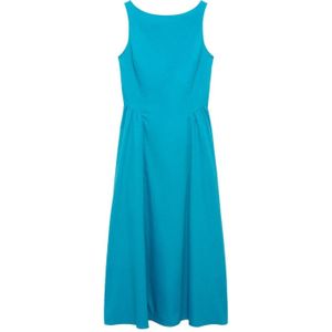 Mango - A-lijn Jurk - Blauw