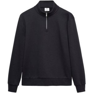 Mango Man - Sweater - Donkerblauw - Regular Fit - Lange Mouwen