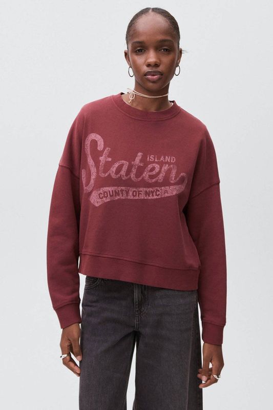 MANGO TEEN - Sweater - Donkerrood