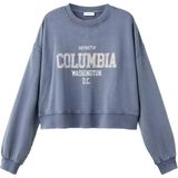 MANGO TEEN - Sweater - Katoen - Ronde Hals - Tekstprint