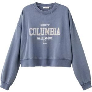 MANGO TEEN - Sweater - Katoen - Ronde Hals - Tekstprint